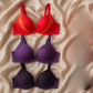 Silk Embroidered Padded Bra for Women – Luxury Undergarment with Soft Silk Fabric, Stylish Embroidery.
